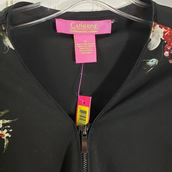 Catherine Malandrino NWT Womens Size S Floral Print Blouse - Picture 6 of 6